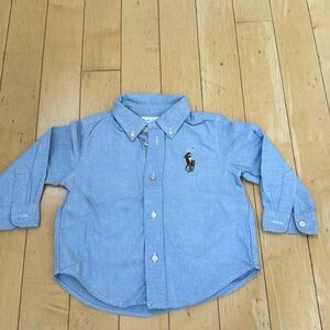 Polo by Ralph Lauren Blue Button Down Shirt for Kids